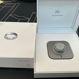 Oura ring gen 4 silver size 8 - used
